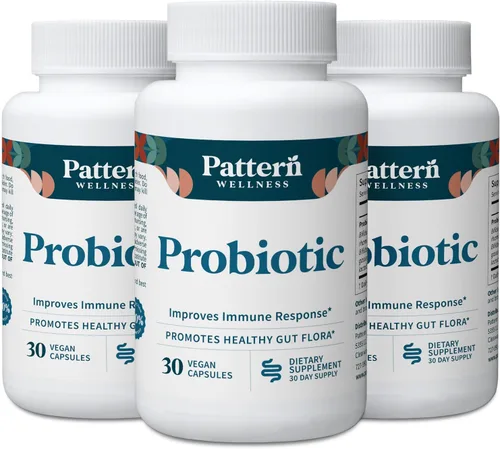 Vista 9 de Pattern Wellness Suplemento probiótico - 51 mil millones de UFC - Apoya el equilibrio digestivo y el bienestar intestinal - De origen consciente