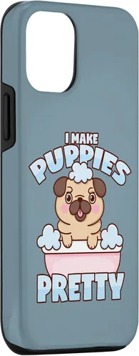Vista 3 de iPhone 14 Dog Groomer Pug Dog Puppy Bath Dog Salon Case