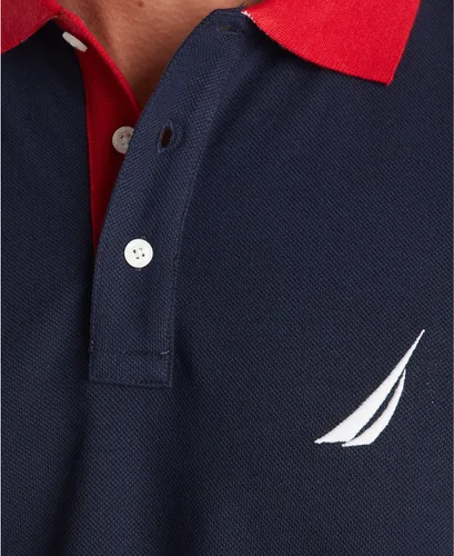 Vista 5 de Nautica - Camiseta estilo polo para hombre, de manga corta, ajuste clásico