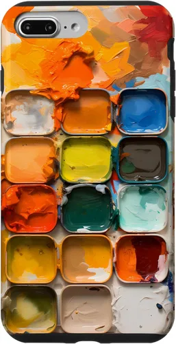 Vista 12 de Pinturas de acuarela y paleta de pintura, funda colorida para el iPhone 17