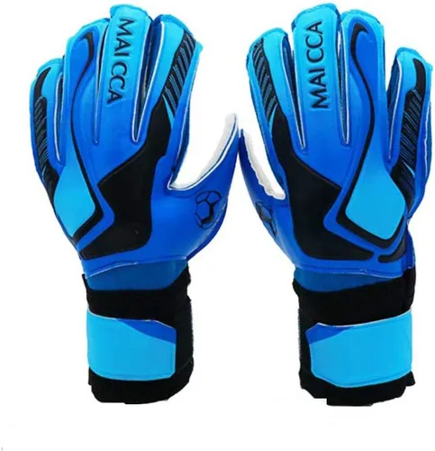 Vista 2 de Guantes de portero de portero de fútbol para deportes al aire libre, protectores de dedos, talla 5-7, unisex, niños y jóvenes