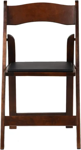 Vista 6 de Silla plegable acolchada de madera clásica americana