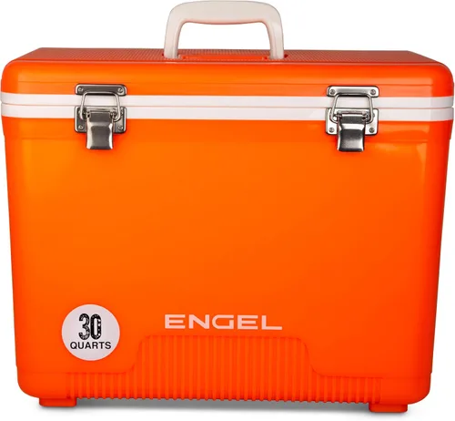 Vista 16 de Engel UC30 30qt a prueba de fugas, hermético, enfriador de caja de secado y caja de almuerzo rígida Azul