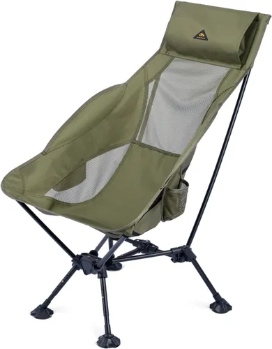 Vista 12 de iClimb Silla plegable ultraligera compacta y antihundimiento, color negro