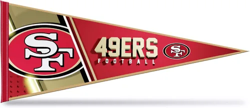 Vista 5 de Rico Industries NFL Football Primary 12" x 30" Felt Wall Décor Pennant - Great for Home/Bed Room/Man Cave Décor