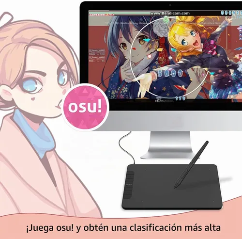 Vista 7 de VEIKK Tableta de dibujo VK640, tableta OSU de 6x4 pulgadas con lápiz óptico sin batería Digital Graphics Tablet for Android Windows Mac Chrome