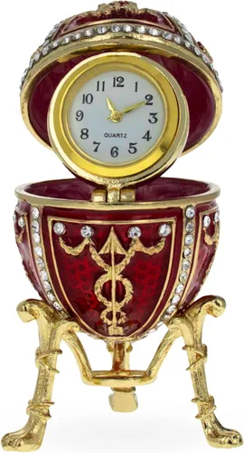 Vista 8 de BestPysanky 1895 Rosebud Royal Imperial Huevo de Pascua con reloj sorpresa