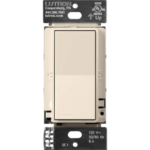 Vista 17 de Lutron Sunnata Interruptor accesorio de encendido/apagado, solo para uso con reguladores LED+ Sunnata, ST-AS-BL, Negro
