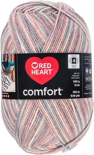 Vista 15 de RED HEART Hilo Comfort Shimmers, ópalo blanco