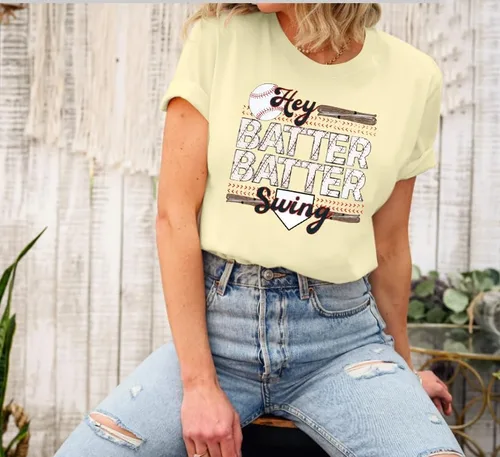 Vista 2 de Camiseta de béisbol para mujer, camiseta de manga corta para mujer, camiseta divertida con gráfico de béisbol para mamá, camiseta de verano casual