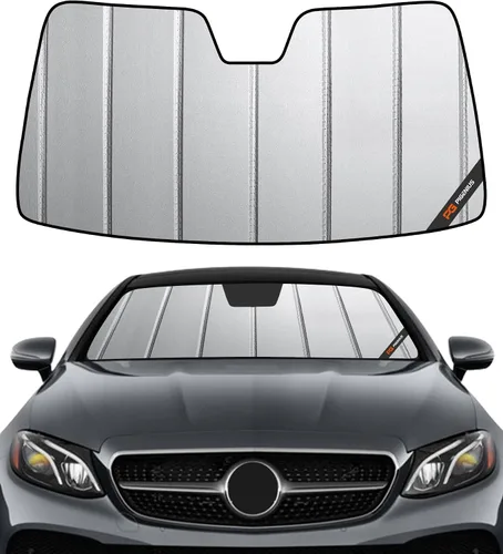 Vista 31 de Pigenius Parasol de parabrisas para Mercedes-Benz Clase C Convertible/Coupé 2017-2023 - Salvaguardia Gris