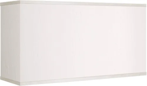 Vista 8 de Pantalla rectangular para lámpara (premontada) seda sintética texturizada roja grande de 17 pulgadas de ancho x 8 pulgadas de profundidad x 10