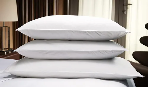 Vista 2 de Almohada de plumas y plumón - Almohada firme de plumas y plumón - Queen (20 x 30 pulgadas)