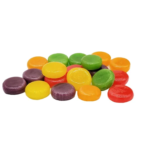 Vista 5 de Fruidles Caramelos duros con botón de fruta mixta, envueltos individualmente, media libra