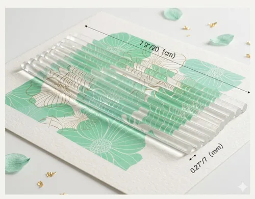 Vista 7 de 10 barras de sellado de cera de pegamento totalmente transparentes para sellado de sellos de cera, perfectas para tarjetas, sobres, invitaciones