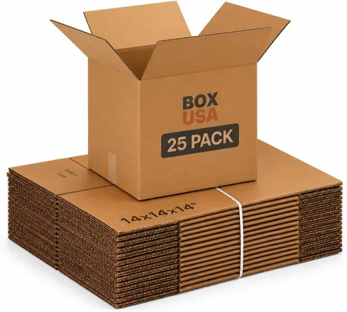 Vista 4 de Paquete de 25 cajas de cartón corrugado de envío 6x6x6