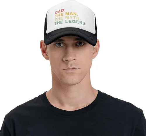 Vista 7 de Black Trucker Hat Weddings Officiant Marriage Trucker Caps Man Myth Legend Officiant Running