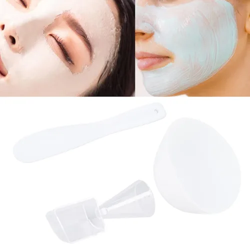 Vista 4 de ZJchao Juego de tazones para mezclar mascarillas faciales, juego de tazones de máscara facial, tazones para mezclar, kit de espátula, cuchara