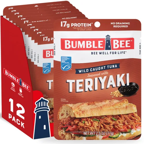 Vista 39 de Bumble Bee - Bolsa de atún sazonado con ajo asado y hierbas, 2.5 onzas