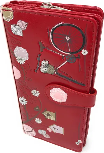 Vista 3 de Shag Wear Cartera vintage para postal para mujer, SALMÓN, Moderno