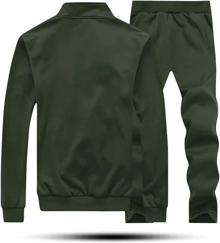 Vista 2 de MAGNIVIT - Conjunto deportivo para hombre con cremallera completa y manga larga