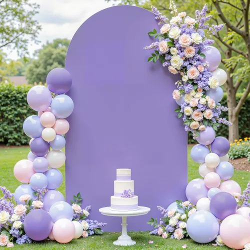 Vista 19 de Baby Blue Arch Backdrop Cover, 6FT Spandex Fitted Wedding Arch Stand Covers Round Top Chiara Backdrop Cover for Birthday Party Ceremony Banquet Azul