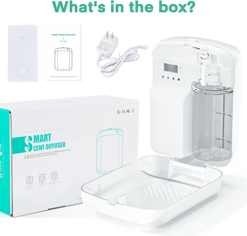 Vista 9 de Difusor inteligente sin agua, difusor de aroma con tecnología inteligente de aire frío, capacidad de 13.5 fl oz y cobertura de 1500 pies cuadrados