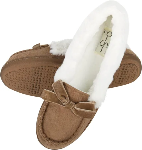Vista 4 de Jessica Simpson - Mocasines de microgamuza para mujer, interior o exterior