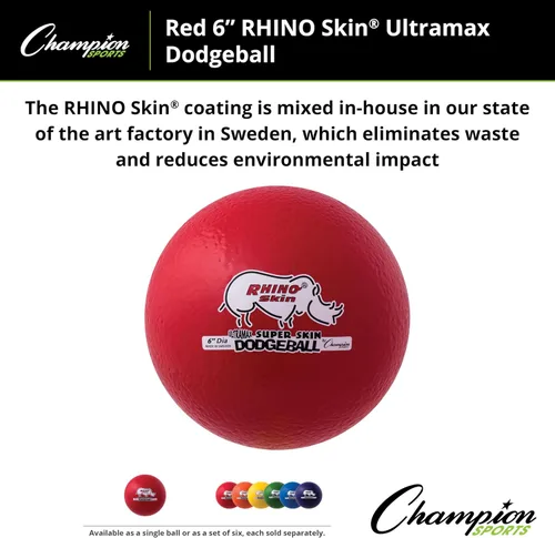 Vista 5 de Champion Sports Rhino Skin Ultramax Dodgeballs