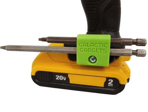 Vista 14 de Soporte magnético de broca larga para Dewalt 20V, sostiene de forma segura brocas largas y cortas - Galactic Gadgets (negro)