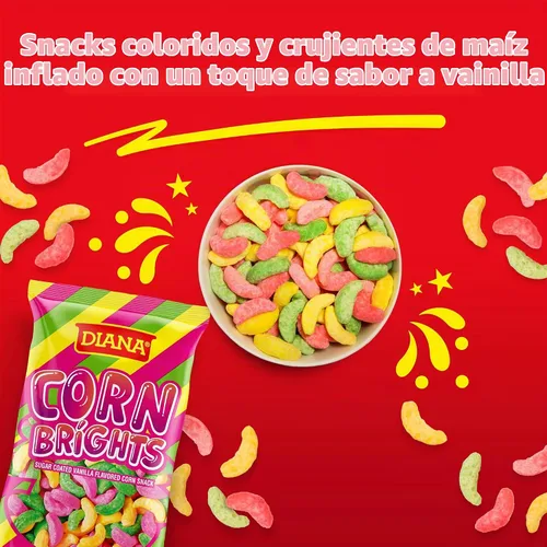 Vista 3 de Diana, Bocadillos Corn Brights, 4.76 onzas