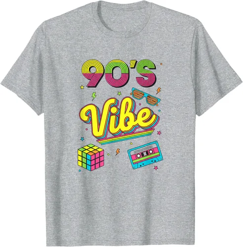 Vista 37 de 90s Nostalgia Retro Apparel - 90'S Vibe Retro T-Shirt Negro