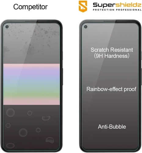 Vista 2 de Supershieldz Protector de pantalla de vidrio templado diseñado para Google Pixel 5a 5G, antiarañazos, sin burbujas