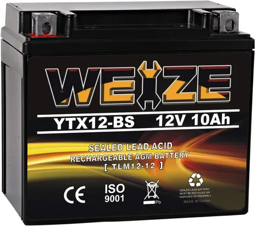 Vista 12 de Weize YTX4L-BS - Batería de motocicleta sellada recargable de alto rendimiento compatible con Polaris Scrambler, Sportsman 90, Honda Scooters NQ50