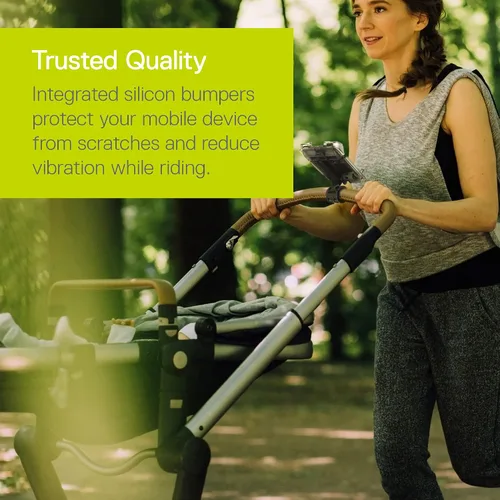 Vista 5 de Delta Cycle - Soporte de teléfono para bicicleta que se ajusta a cualquier manillar y se adapta a cualquier teléfono o iPhone, accesorios