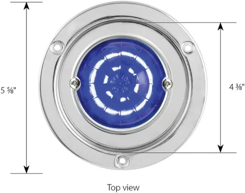 Vista 4 de GG Grand General 81910 - Luz LED de 18 luces clásica de sandía ámbar/ámbar con bisel de montaje de brida de acero inoxidable