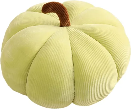 Vista 9 de AZCHEN Almohada decorativa de calabaza, cojín decorativo para sofá cama, muebles de patio (7.1 in, marrón)