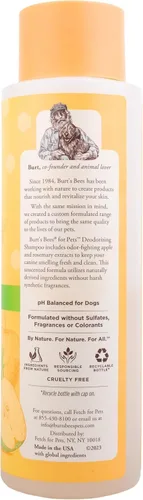 Vista 10 de Burt's Bees for Pets Champú desodorante para perros, manzana y romero, 16 onzas líquidas