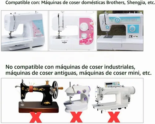 Vista 7 de Juego de 62 piezas para máquina de coser, kit de accesorios para máquina de coser Babylock, Elna, máquinas de coser