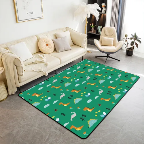 Vista 23 de jejeloiu Cute Mushroom Decor Rugs for Living Room Bedroom for Kids Boys Girls Area Rug 3x5 Botanical Plants Decorative Carpet Cartoon Mushrooms