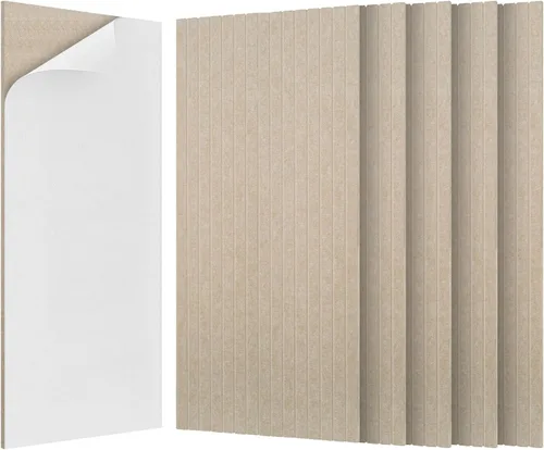 Vista 14 de Paquete de 6 paneles acústicos para pared, 23.6"x23.6" panel decorativo insonorizado de arte, panel autoadhesivo absorbente de sonido, tratamiento