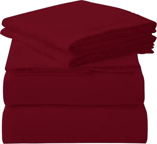 Vista 18 de ROYALE LINENS Juego de sábanas de 3 piezas para cama individual - Ropa de cama de microfibra cepillada suave de 1800 hilos - 1 sábana bajera