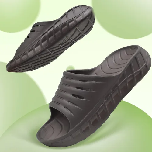 Vista 6 de GPOS Sandalias de recuperación deportiva para hombre, para fascitis plantar, gruesas, acolchadas, ligeras, cómodas, ortopédicas