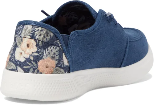 Vista 5 de Skechers BOBS Skipper - Zapatos sin cordones con estilo floral para mujer