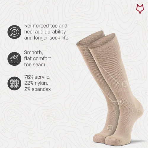 Vista 4 de FoxRiver unisex-adult mens unisex Stryker Heavyweight Military Mid-calf Socks