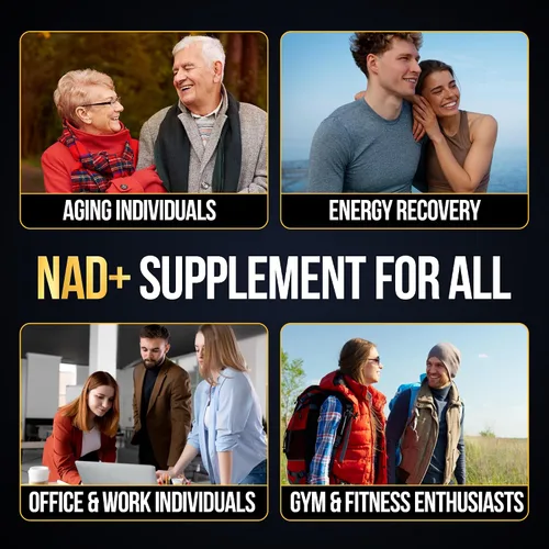 Vista 6 de Complejo liposomal NAD+ resveratrol, suplemento NAD de 1500 mg para mujeres y hombres con ácido hialurónico y extracto de pimienta negra, apoyo