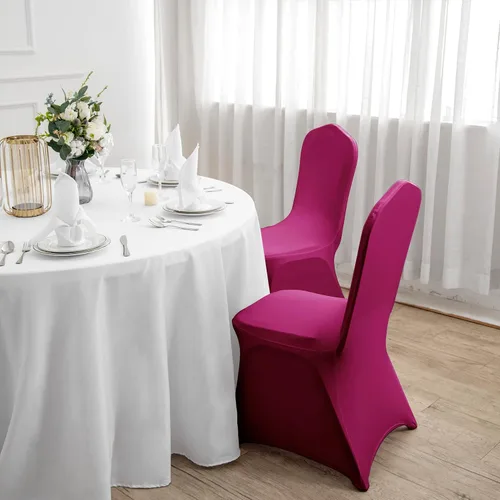 Vista 31 de Funda de elastano para silla, 12 unidades, fundas para silla, fundas para sillas de sala de estar, funda extraíble lavable y elástica para silla