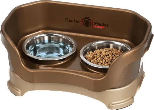 Vista 37 de Neater Pet Brands Neater Feeder Deluxe Cuencos para Perros Elevad os a Prueba de Derrames para Perros Pequeños Menos de 19 lbs, Fabricado en EE.UU.