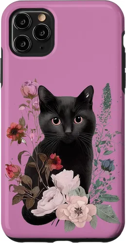 Vista 4 de Funda para iPhone 12 mini gato negro gatito gatito lindo animal mascota