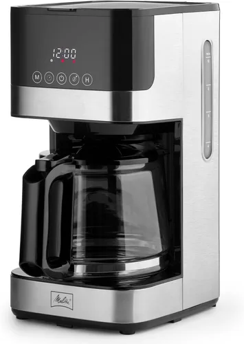 Vista 8 de Melitta Aroma Tocco - Cafetera térmica de goteo, 8 tazas, programable con apagado automático, pausa y servicio, jarra de acero inoxidable con 5